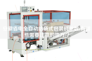 安徽省電全自動(dòng)給袋式包裝機(jī)參數(shù)(有哪些需要注意的地方)？