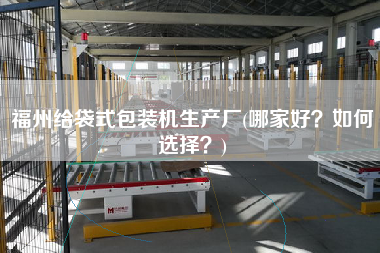 福州給袋式包裝機(jī)生產(chǎn)廠(哪家好？如何選擇？)